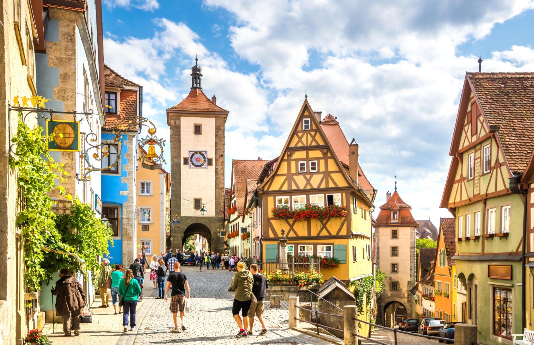 Now: Plönlein, Rothenburg ob der Tauber